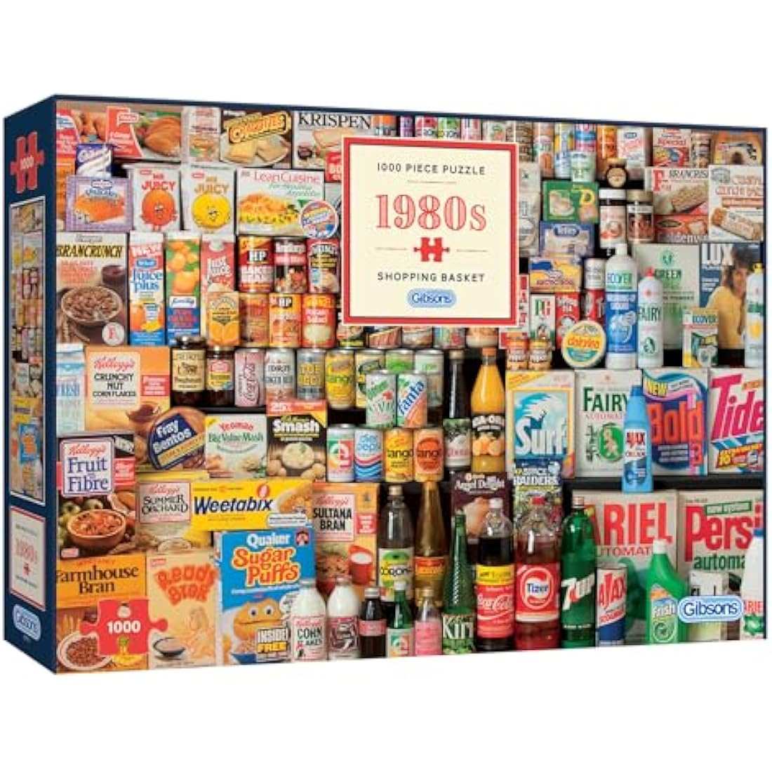 Gibsons 1980s Shopping Basket 1000 Piece Jigsaw Puzzle - Retro Vintage