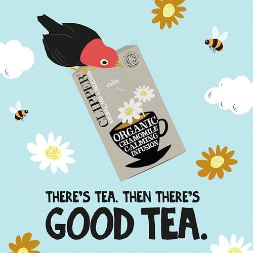 Clipper Organic Chamomile Tea Bags – 120 Caffeine-Free Herbal Sachets