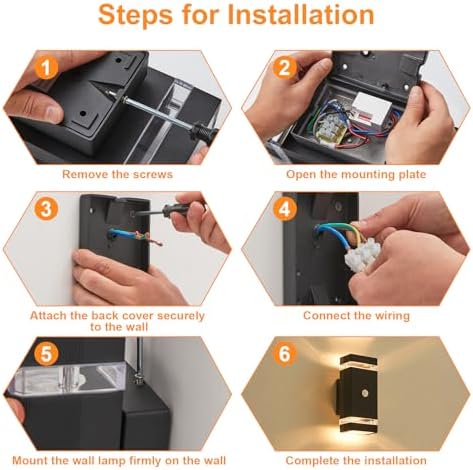 LMP Outdoor Motion Sensor Wall Light – IP65 Modern Black Up Down Sconce