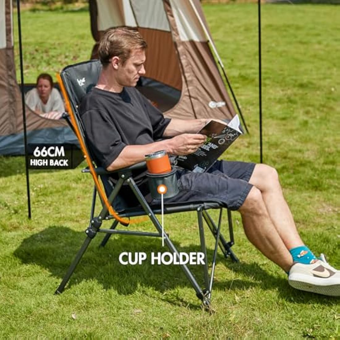 Portal Heavy Duty Folding Camping Chair | High Back 180KG Load Capacity
