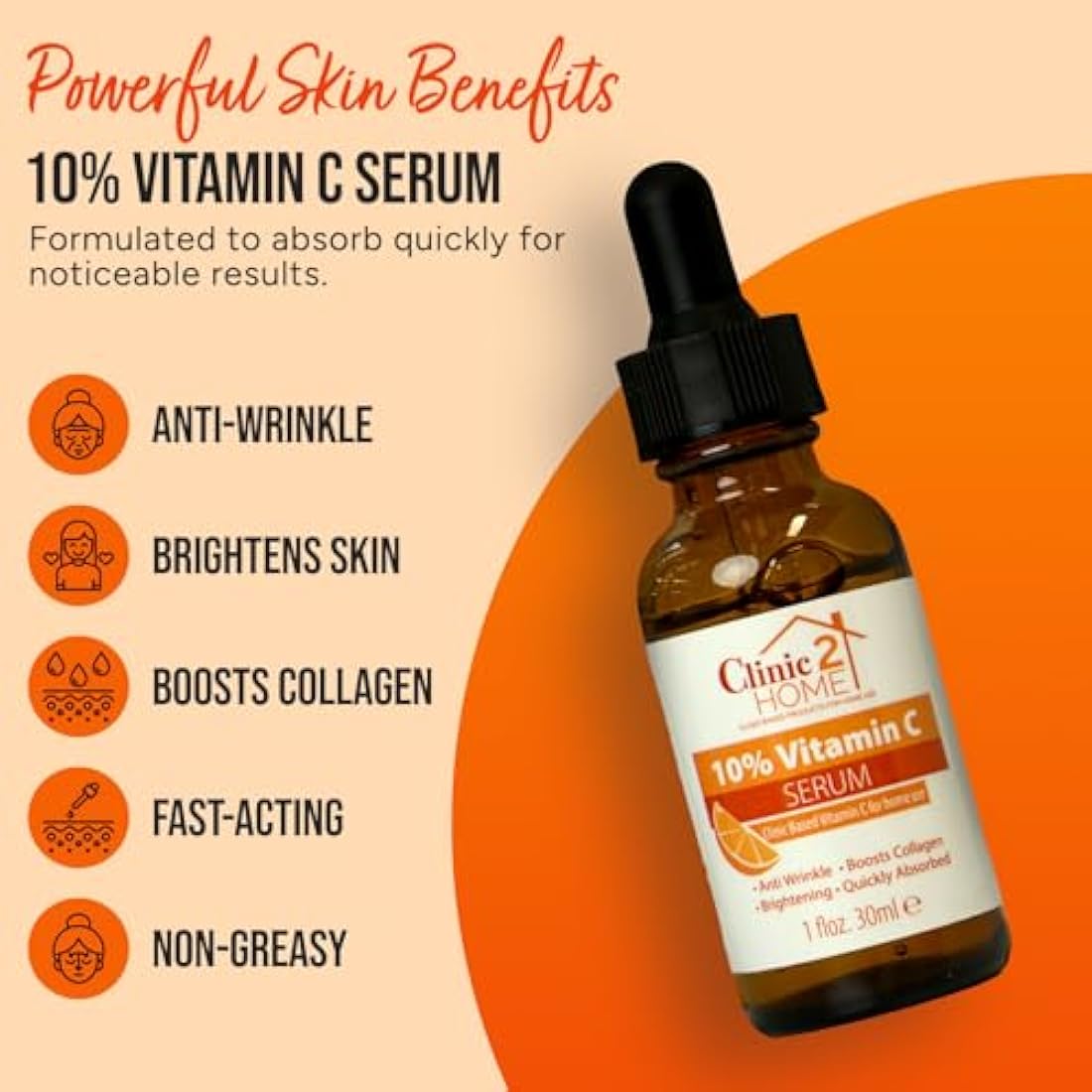 Vitamin C Serum – 10% Anti-Aging & Brightening Formula