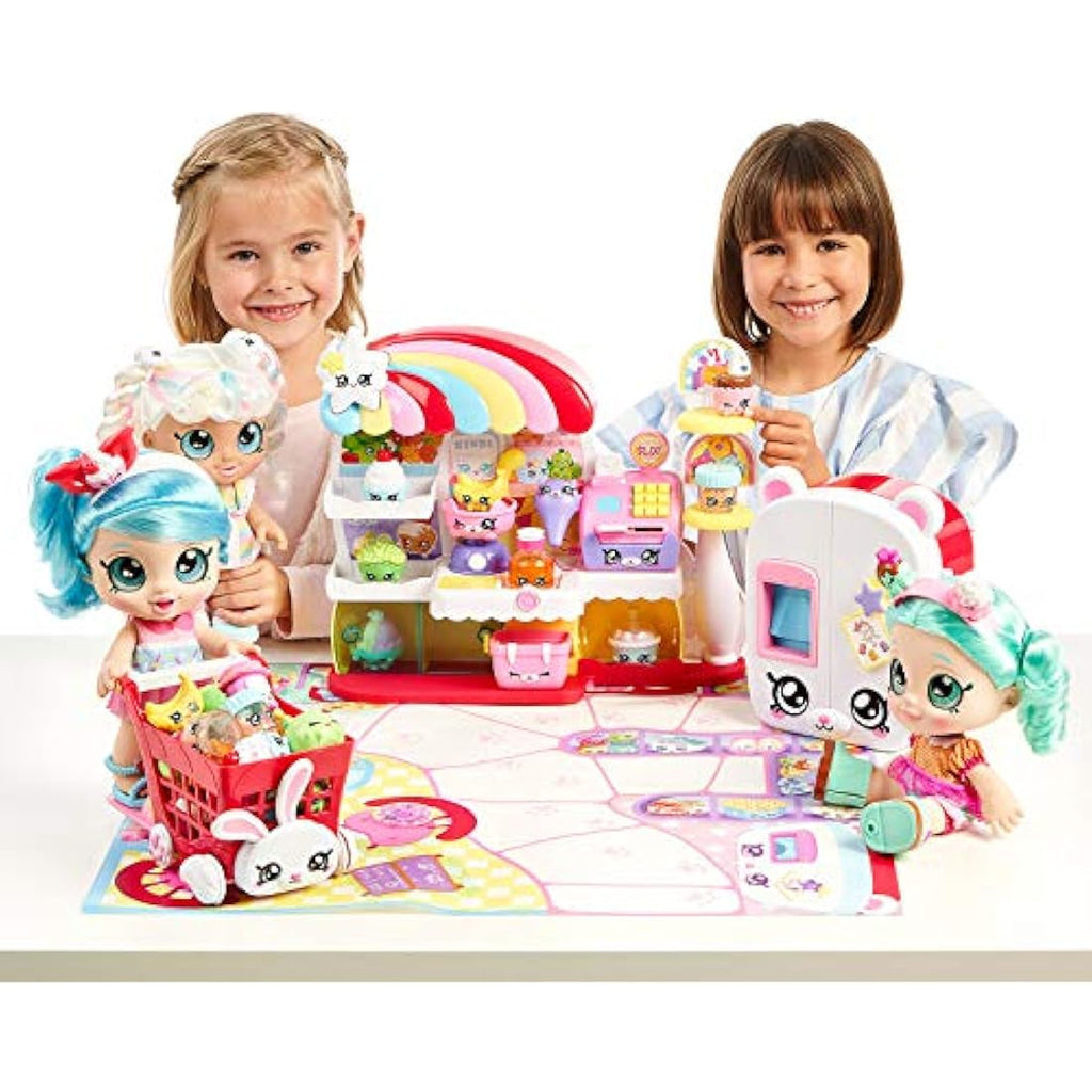 Kindi Kids Kitty Petkin Supermarket Playset with 2 Shopkins - Multi-Colour