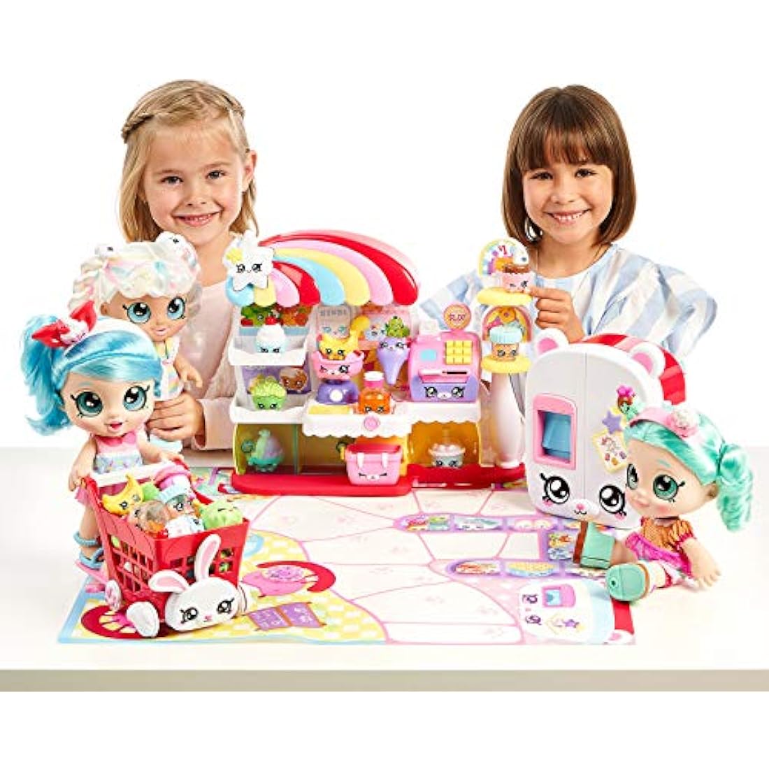 Kindi Kids Kitty Petkin Supermarket Playset with 2 Shopkins - Multi-Colour