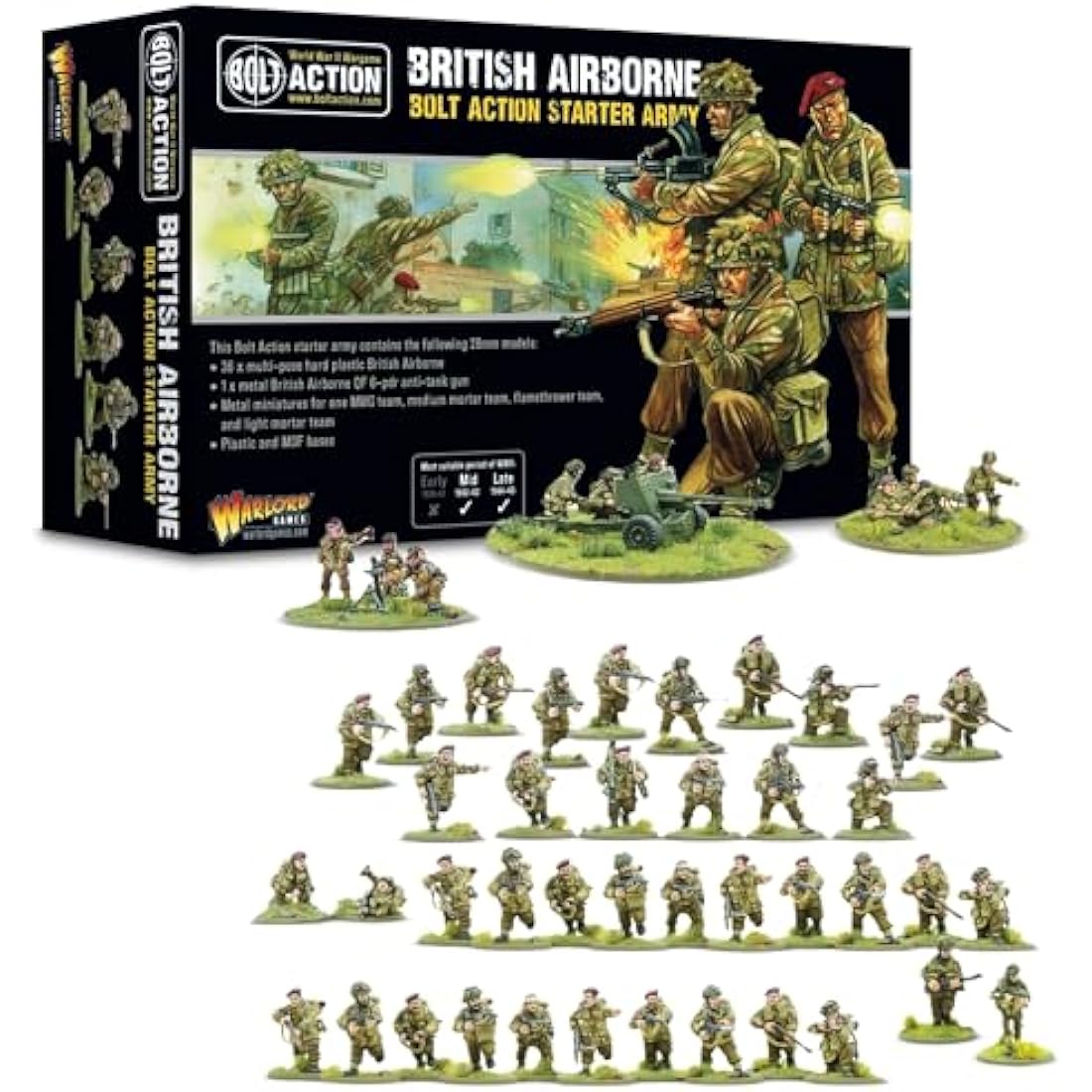 Warlord Games Bolt Action British Airborne Starter Army - 28mm WW2
