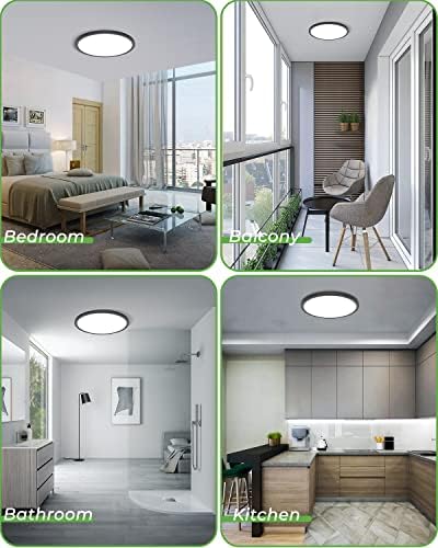 Zemty 2-Pack 29W LED Ceiling Light – 3 Color Temperature Flush Mount