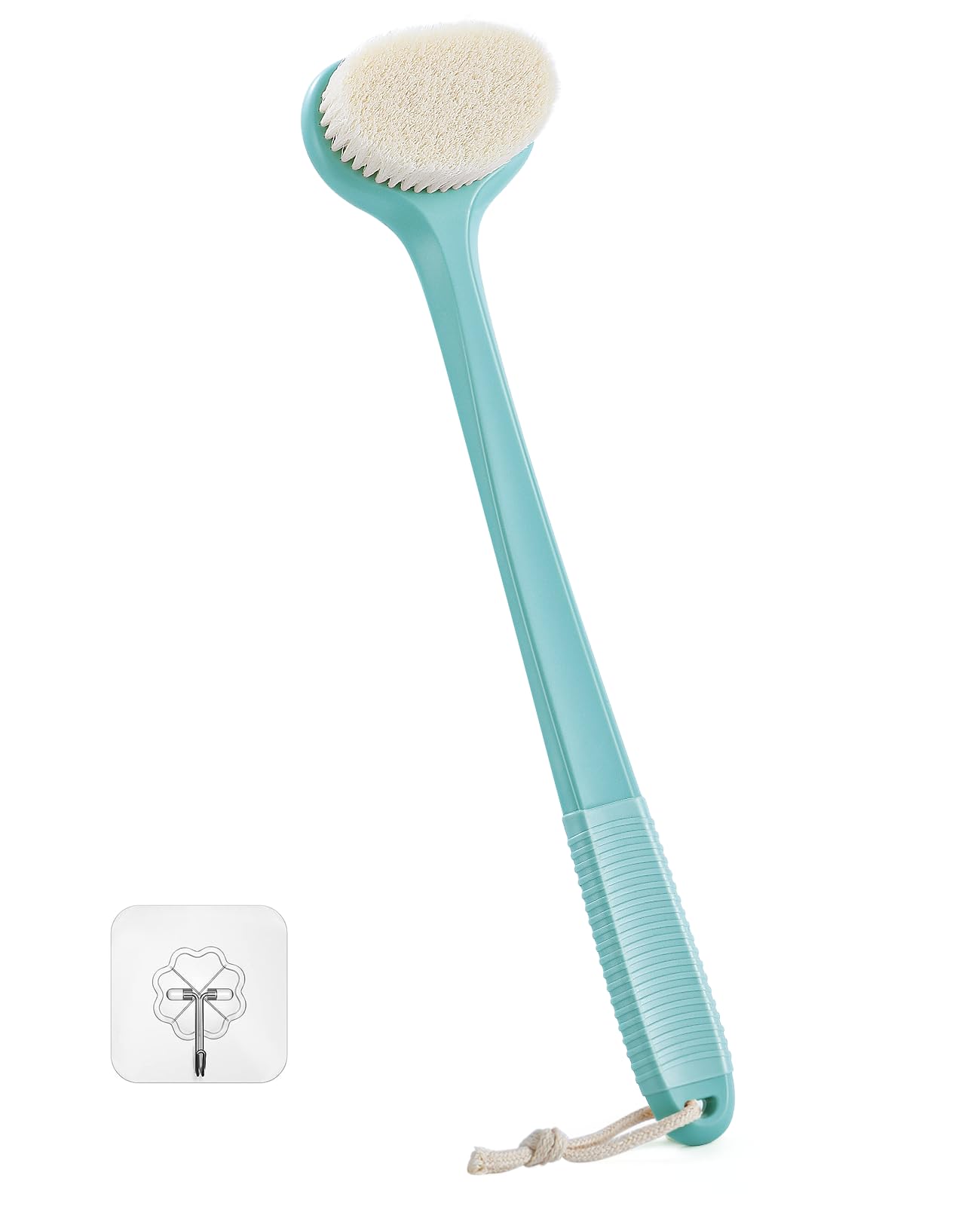 ROLIZOE Back Scrubber for Shower – 17" Long Handle Non-Slip Bath Brush
