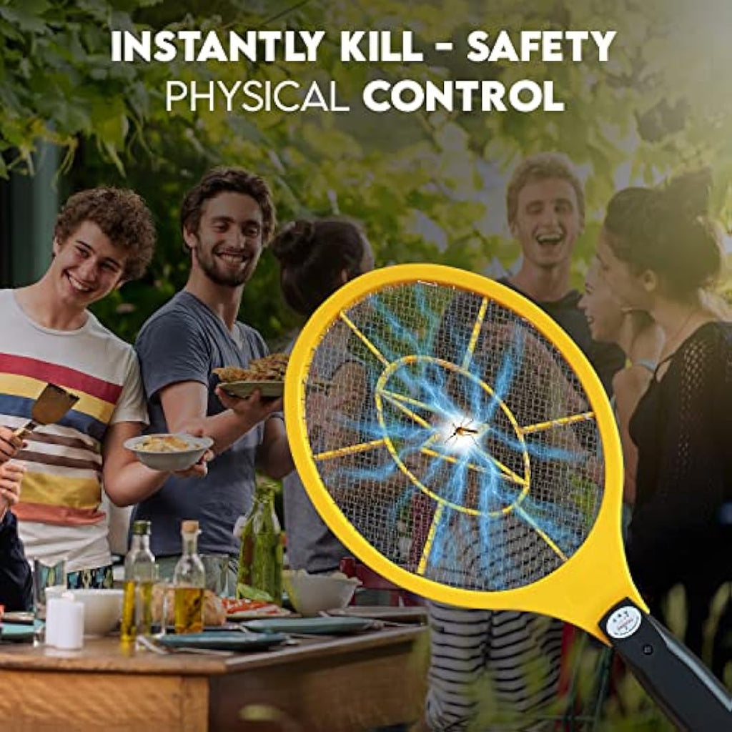 Electric Fly Swatter – Battery Operated Bug Zapper Racket