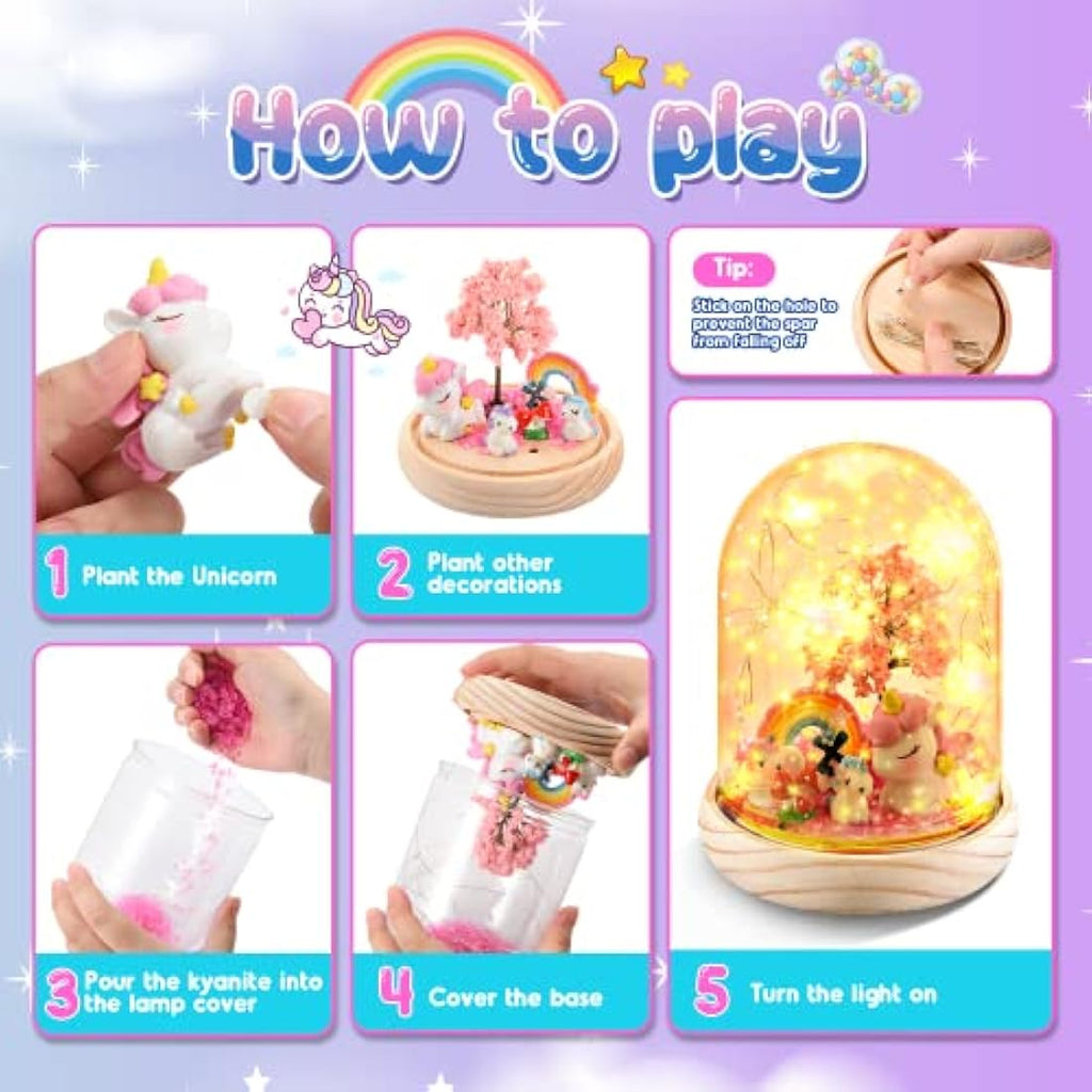 Jolof Store Unicorn Craft Kits – Handmade Creative Toys for Girls Age 3-9