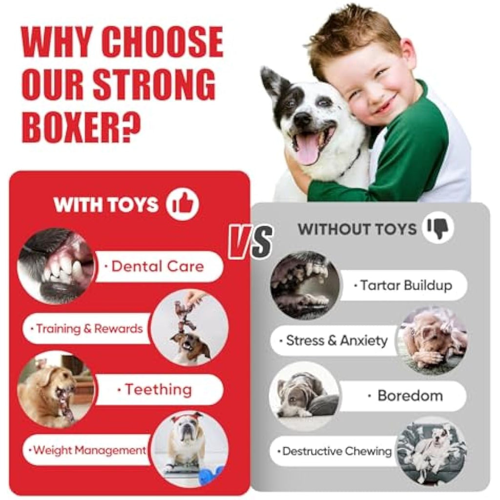 Durable Nylon Dog Bone Toy for Aggressive Chewers | Beef