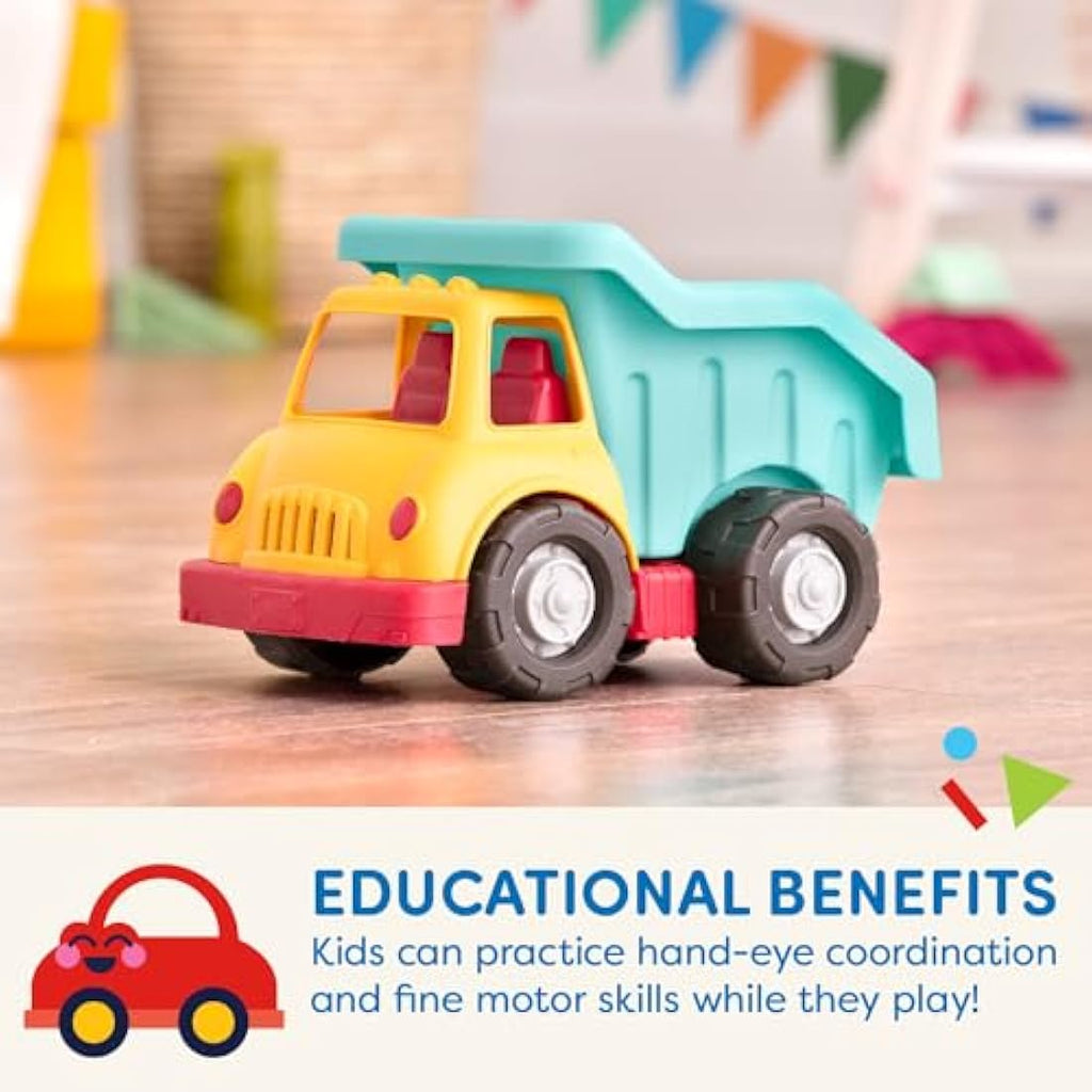 Battat Wonder Wheels Dump Truck – Recyclable Construction Toy for Toddlers