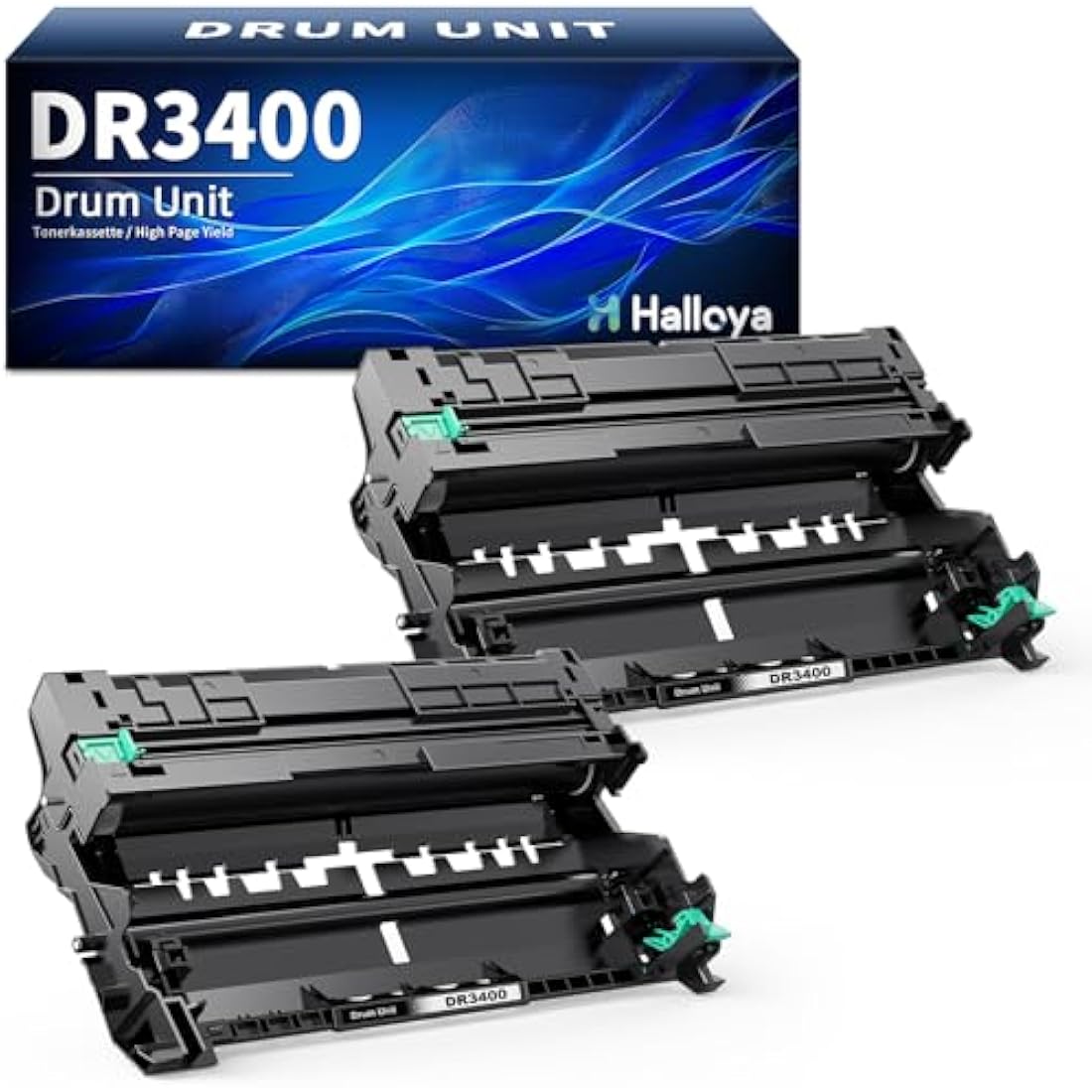 Halloya DR3400 Drum Unit for Brother HL-L5000D MFC-L5700DN (2 Pack)