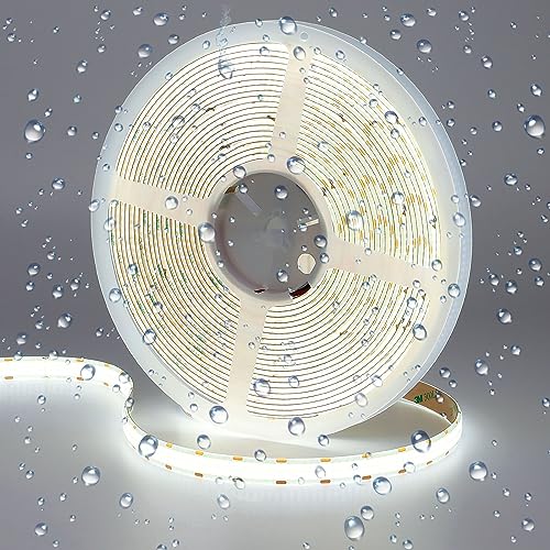 GOMING 24V Double Row COB LED Strip Light | 6000K Waterproof 32.8ft