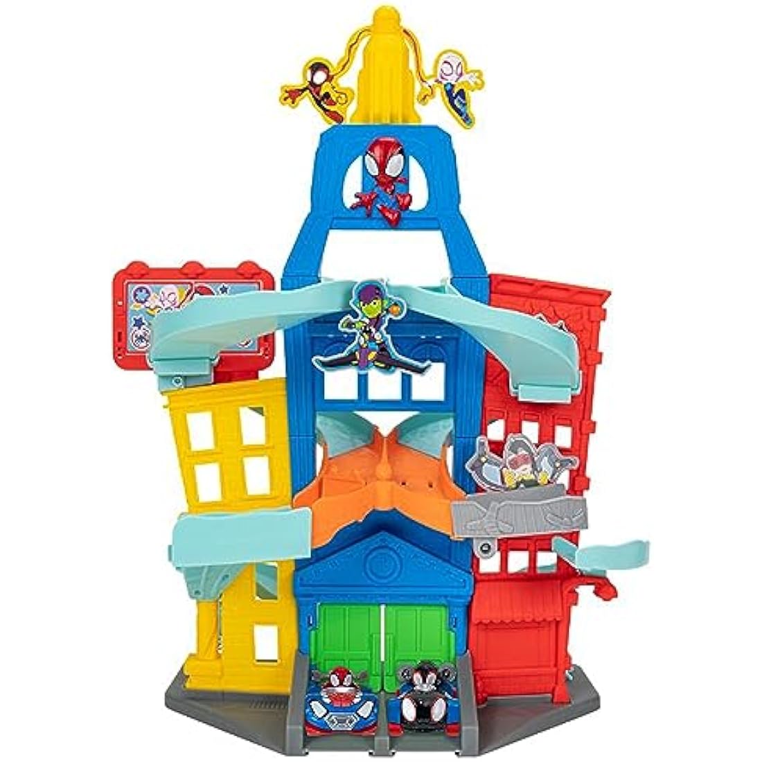 Marvel Spidey Amazing Metals City Track Set – 24-Inch Racetrack Playset