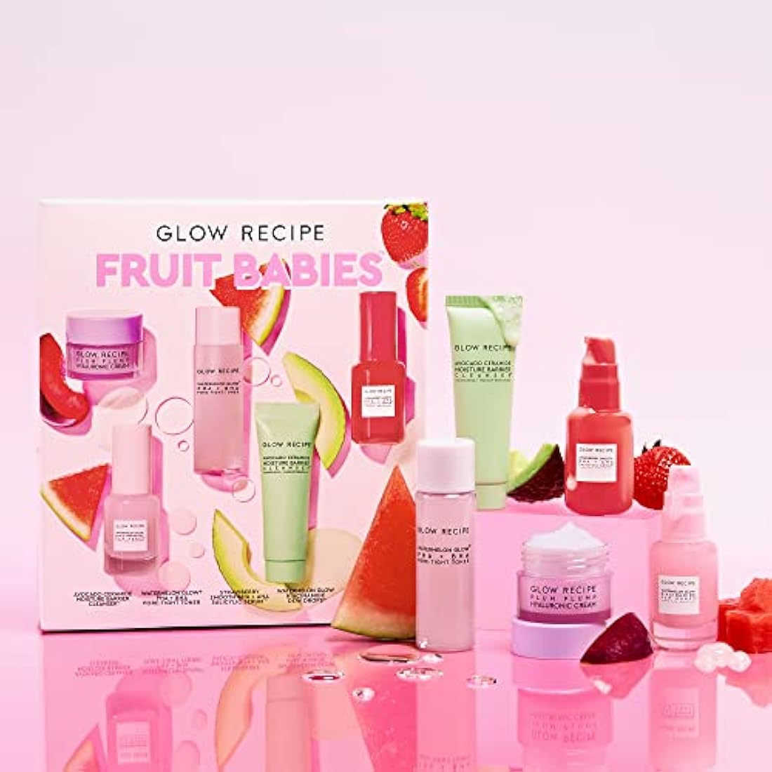 Glow Recipe Fruit Babies Skincare Kit – 5-Piece Mini Travel Beauty Set