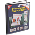 Habercrafts A3 40 Pocket Display Book | 80 View Presentation Folder Portfolio