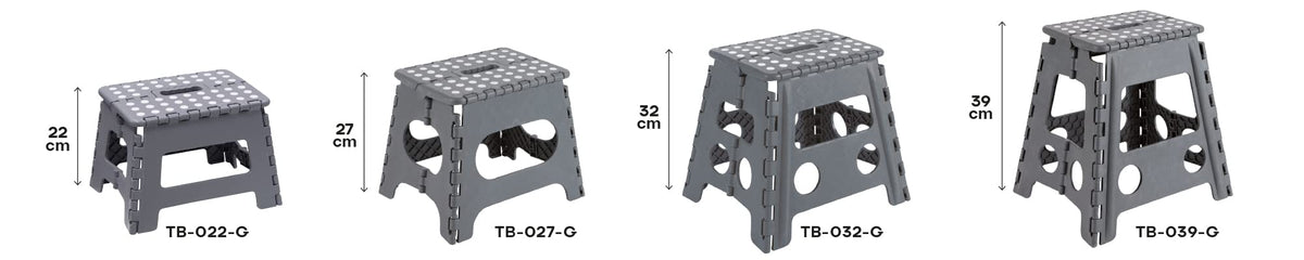 Arregui TB-027-G - Multi-Purpose Folding Stool, 290 x 220 x 270mm, Grey. - image 3