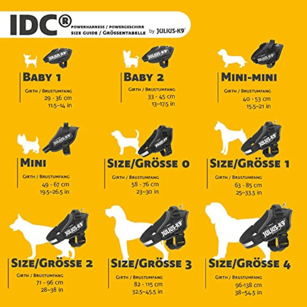 IDC Powerharness Dog Harness | Durable Reflective Gear - Black, Size XL/2