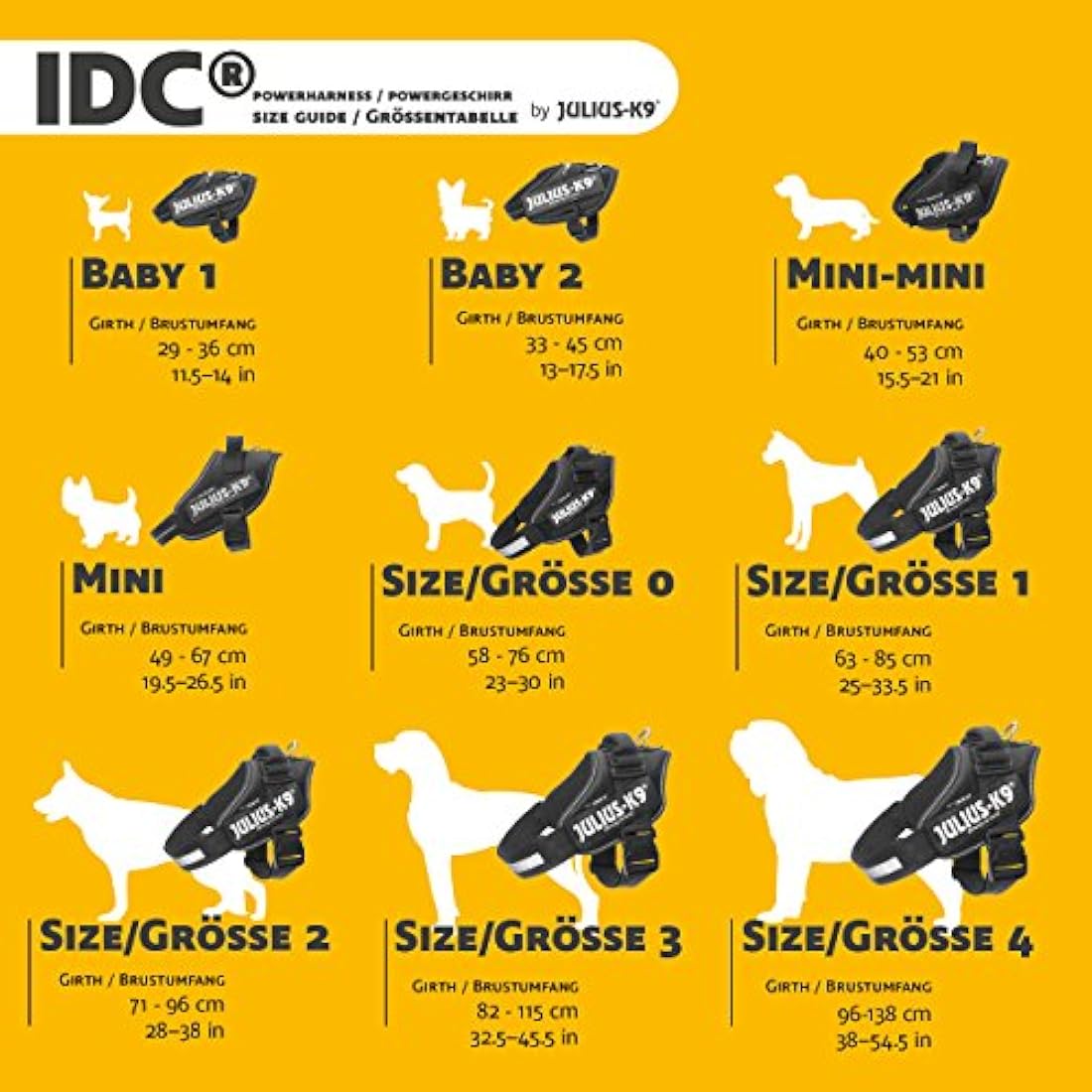 IDC Powerharness Dog Harness | Durable Reflective Gear - Black, Size XL/2
