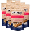 Hollings Pork Rolls Natural Dog Treats – Grain Free Dental Chews (60 Pack)