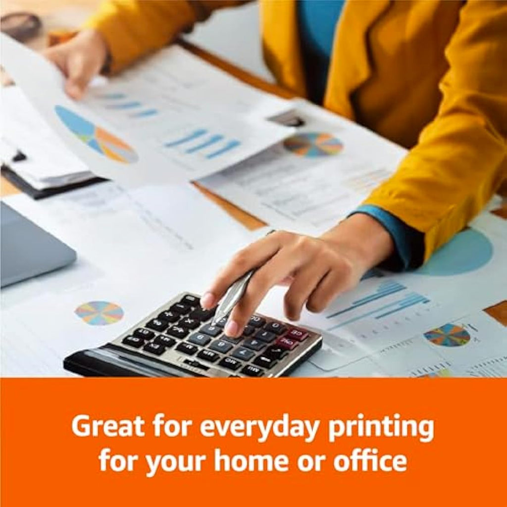 Amazon Basics A4 Printer Paper | 80 GSM Multi-Purpose White - 2500 Sheets