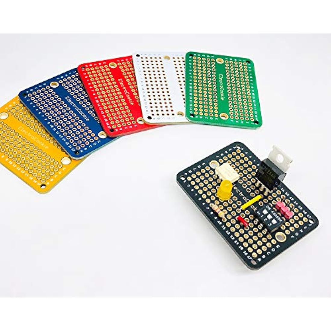 ElectroCookie Mini PCB Prototype Board – Gold-Plated Solderable 6 Pack