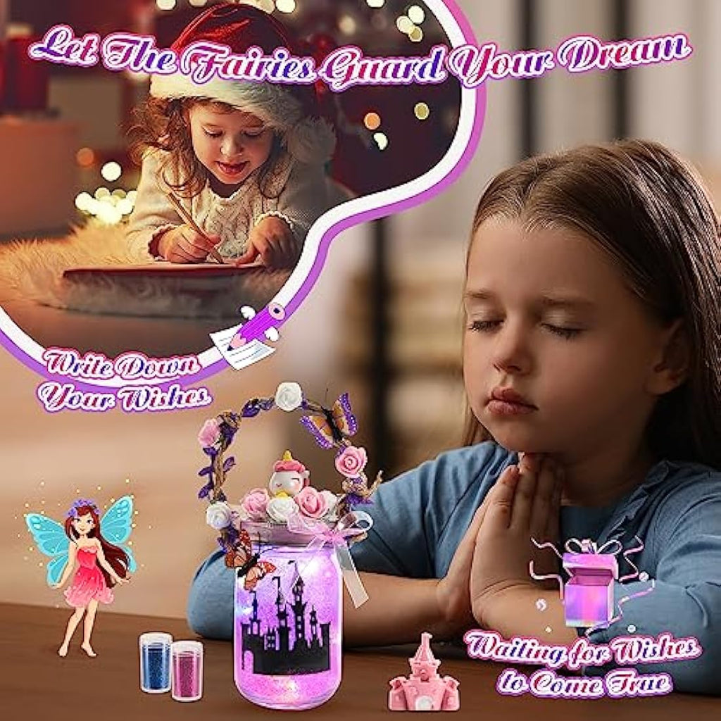 Qukir Fairy Lantern Craft Kit – DIY Unicorn Night Light for Girls Age 6-12