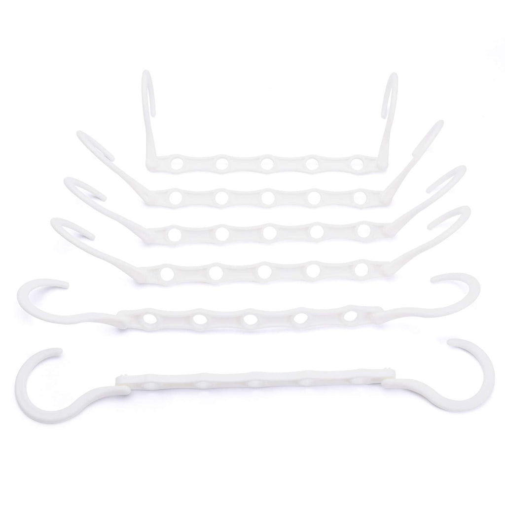 HOUSE DAY Space Saving Hangers 10 Pack, White Magic Hanger Hooks - image 5