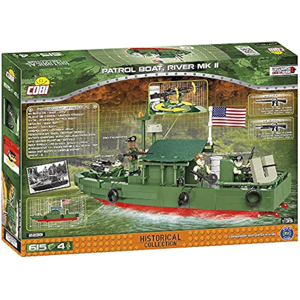 COBI Patrol Boat River MK II Military Model Building Set - 615 Pcs