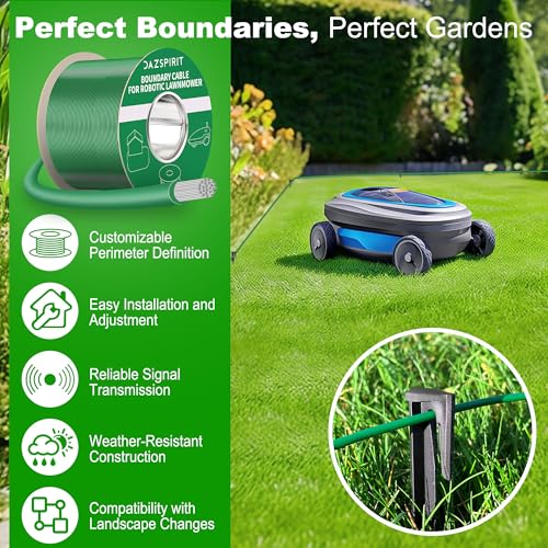 DazSpirit 200m Robot Lawnmower Boundary Cable Kit with Pegs & Connectors