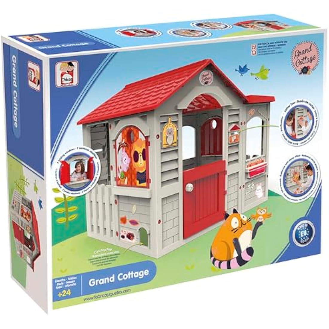 Jolof Store CASITA Grand Cottage XL Durable Outdoor Kids Playhouse