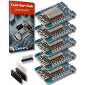 AZDelivery D1 Mini NodeMcu WiFi Board ESP8266-12F CH340G - 5 Pack