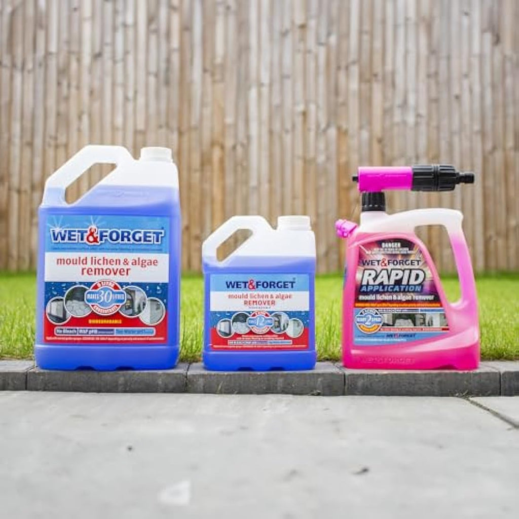 Wet & Forget Rapid Application Mould & Algae Remover - 2L Patio Cleaner