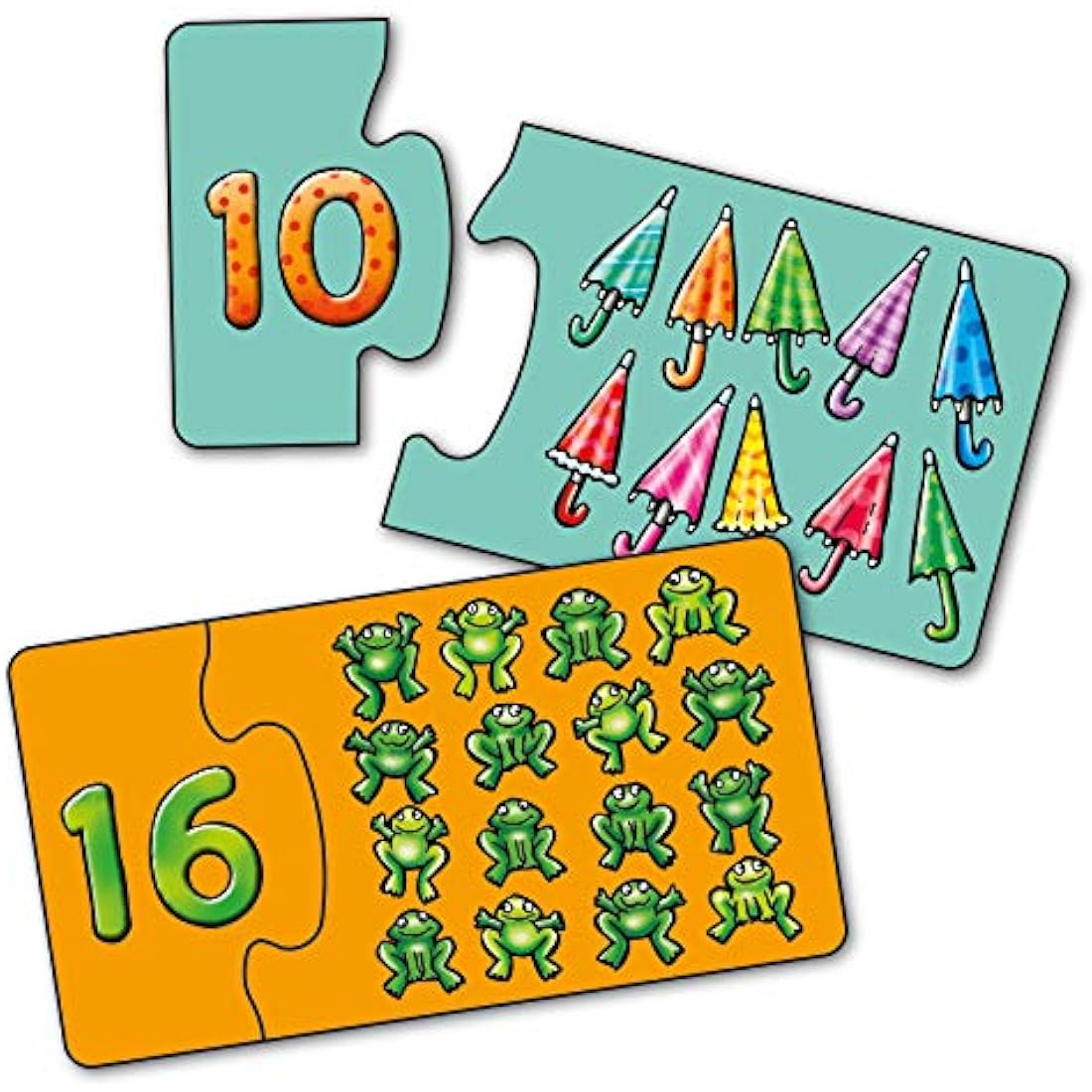 Orchard Toys Match and Count Jigsaws – Educational Number Puzzles for Ages 3+