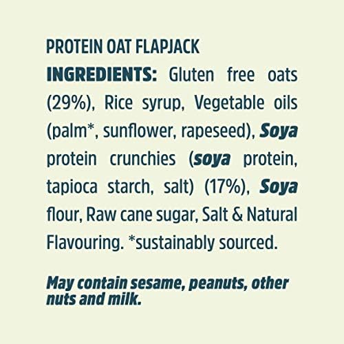 TREK High Protein Oat Flapjacks – Vegan & Gluten Free, 50g x 36 Bars