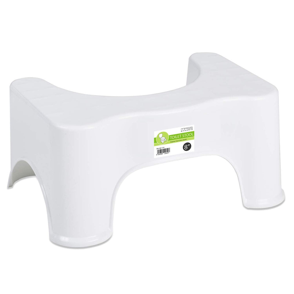 MASS DYNAMIC Squatting Toilet Stool Non-Slip Bathroom Squat Aid Stool Proper Toilet Posture Footstool 8" Standard - image 1