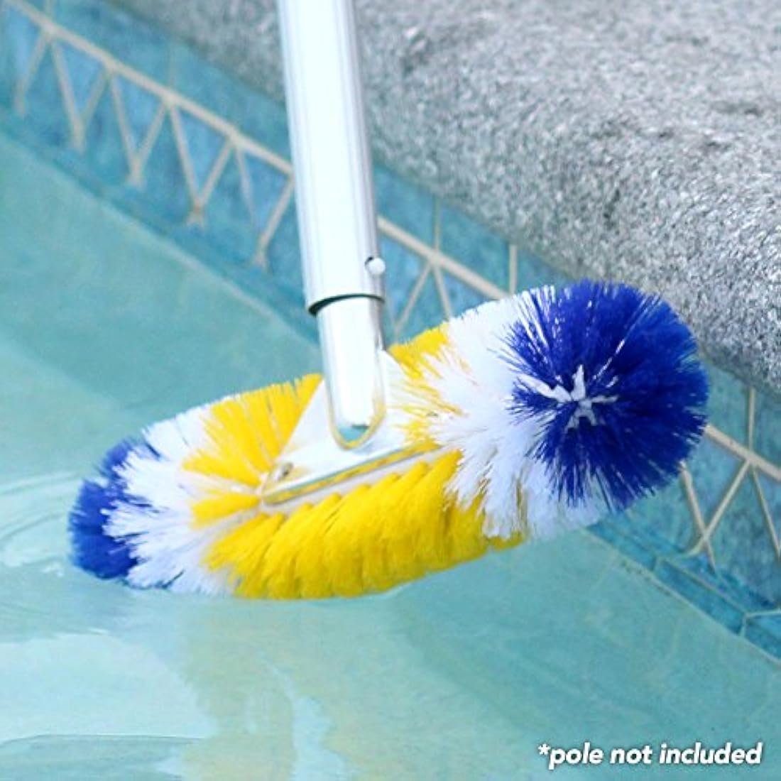 Jolof Store GoRound 360 Pro Pool Brush – 12 Inch Corner Cleaning Tool