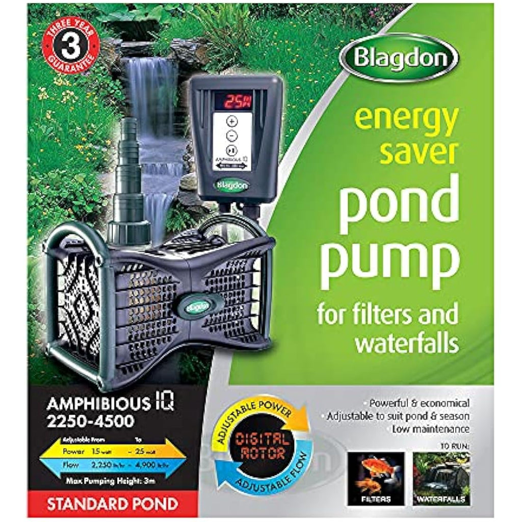 Blagdon Amphibious IQ Pond Pump | Energy Saving Fountain & Waterfall