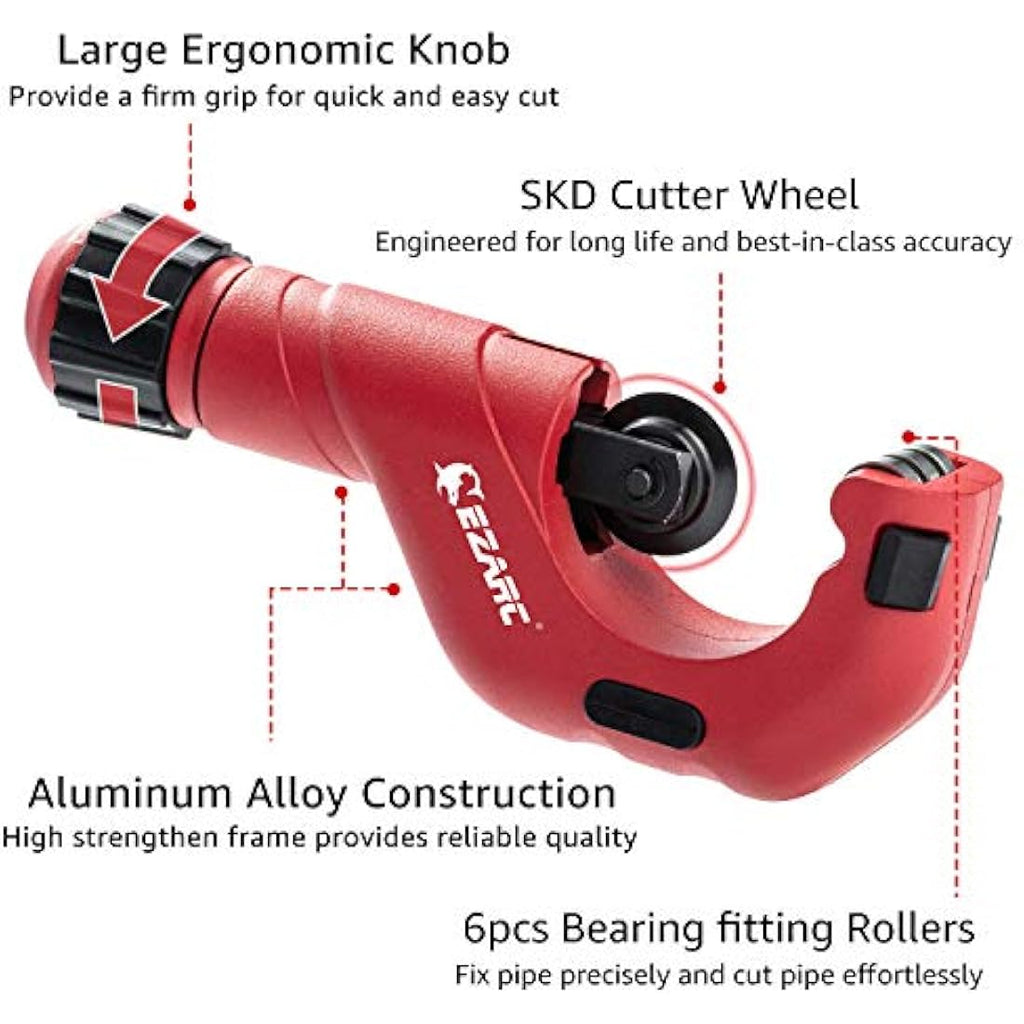 EZARC Pipe Cutter Set | 5-50mm Tube Cutter for Copper and Stainless Steel
