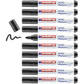 Edding 4500 Textile Markers | Black Fabric Pens | 2-3mm Round Nib | 10 Pack