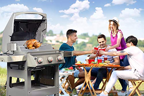 Onlyfire Stainless Steel Rotisserie Kit for Weber Spirit 200/300