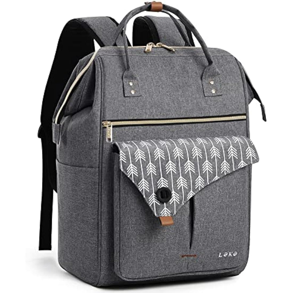 Lekesky 17.3" Laptop Backpack – Waterproof Travel Rucksack, Grey