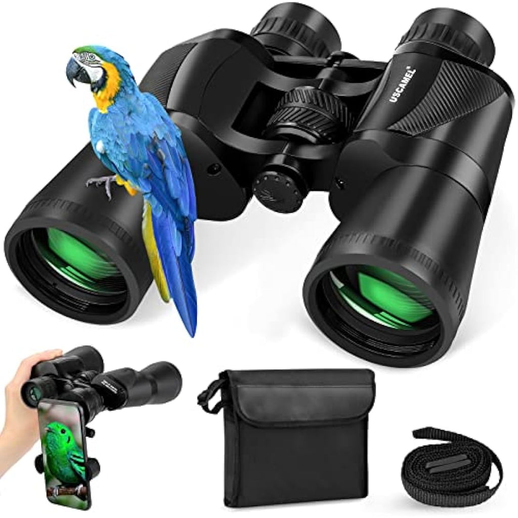 Uscamel 20x50 High Power Binoculars | Waterproof BAK4 Prism for Birding