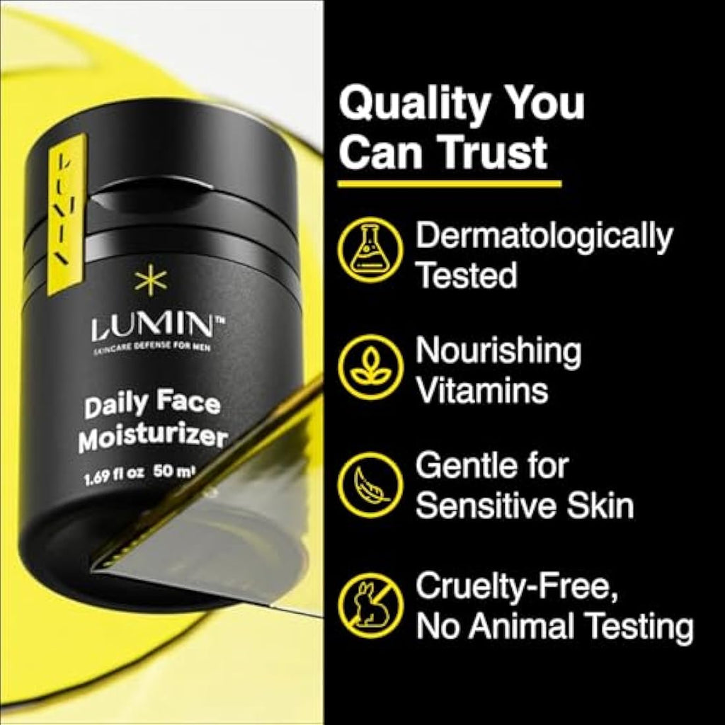 Lumin Moisturizing Balm – Men's Daily Face Moisturizer for All Skin, 50ml