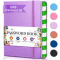 Jolof Store Password Keeper Journal - Website Login Tracker, Purple
