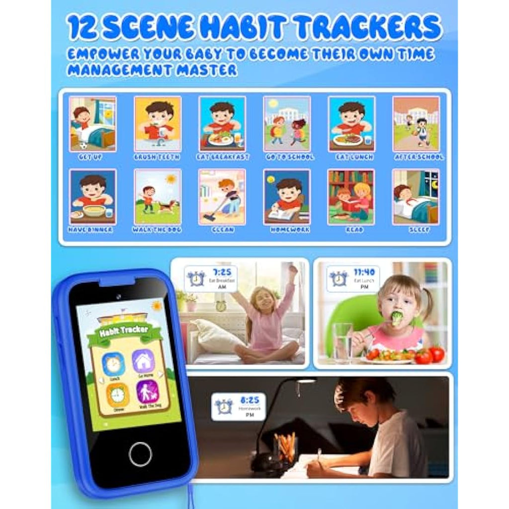 KAKTIN Kids Smart Phone – Dinosaur Learning Toy with Dual Camera & 8GB SD