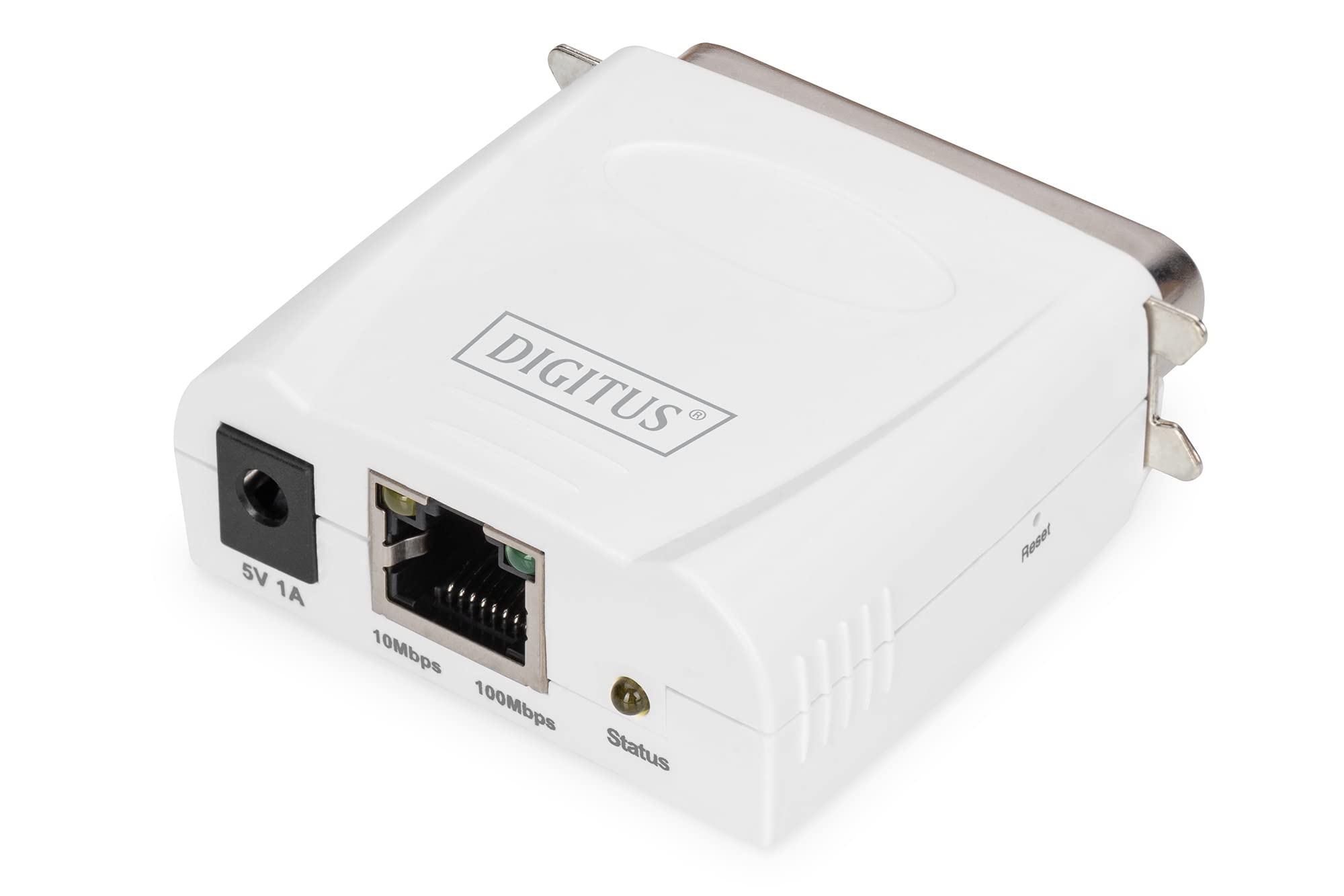 Digitus Fast Ethernet Print Server – White Network Adapter (DN-13001-1)