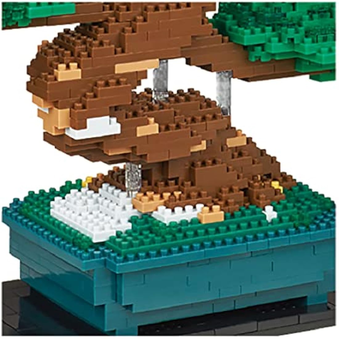 Nanoblock NB039 Bonsai Matsu Tree - 1130 Piece Micro Building Block Set