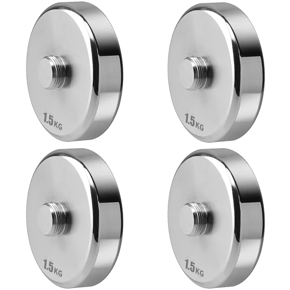 Northdeer 1.5kg Steel Weight Plates for 10kg Dumbbells - 4 Pieces