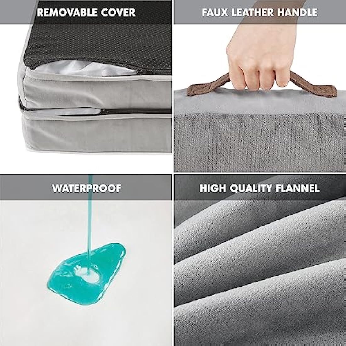 Orthopedic Memory Foam Dog Bed – Waterproof XL Bolster Sofa