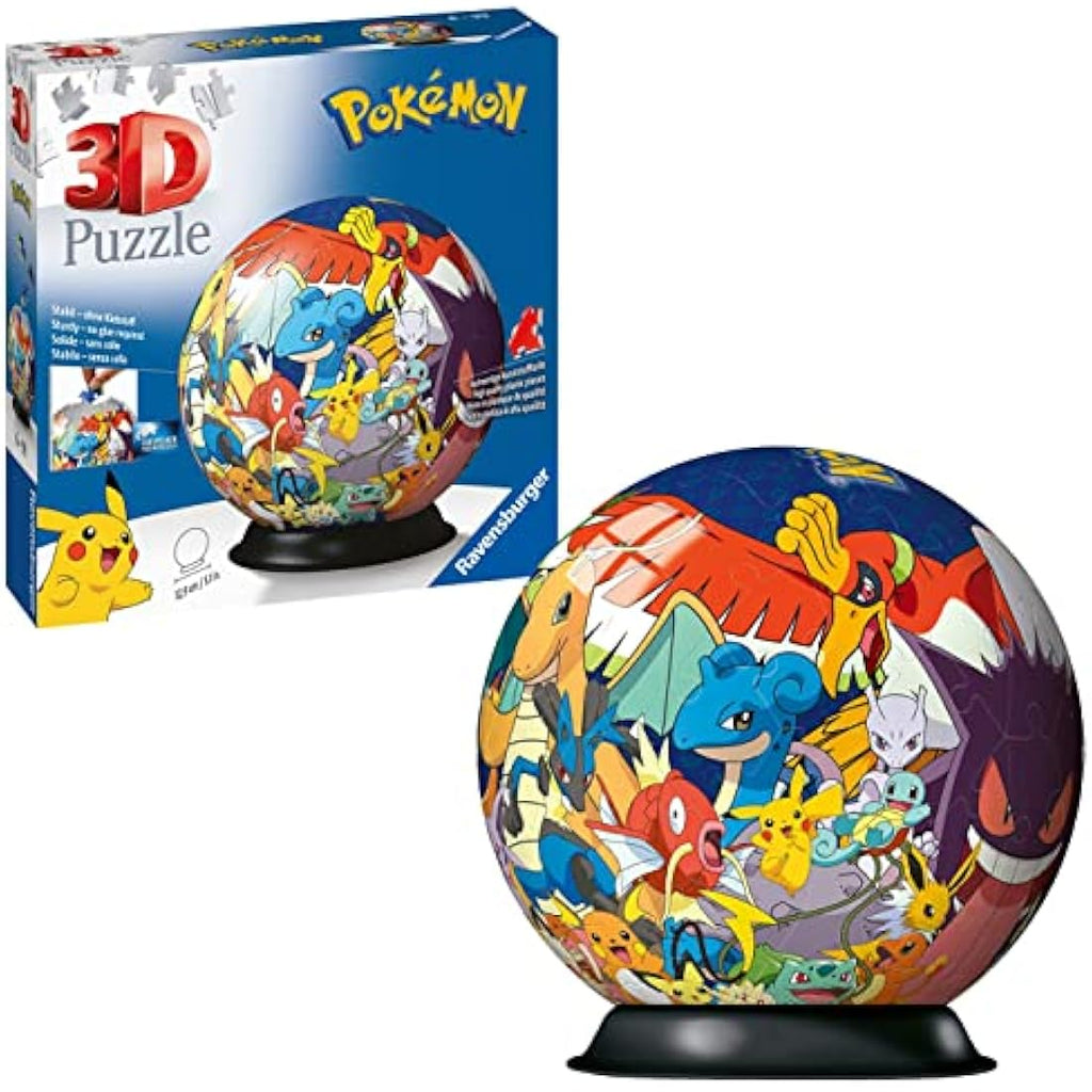 Ravensburger Pokemon 3D Jigsaw Puzzle Ball - 72 Pieces - Ages 6+